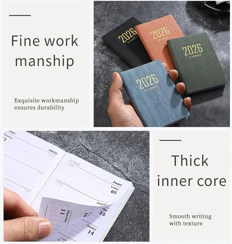 A7 2026 Mini English Weekly Planner