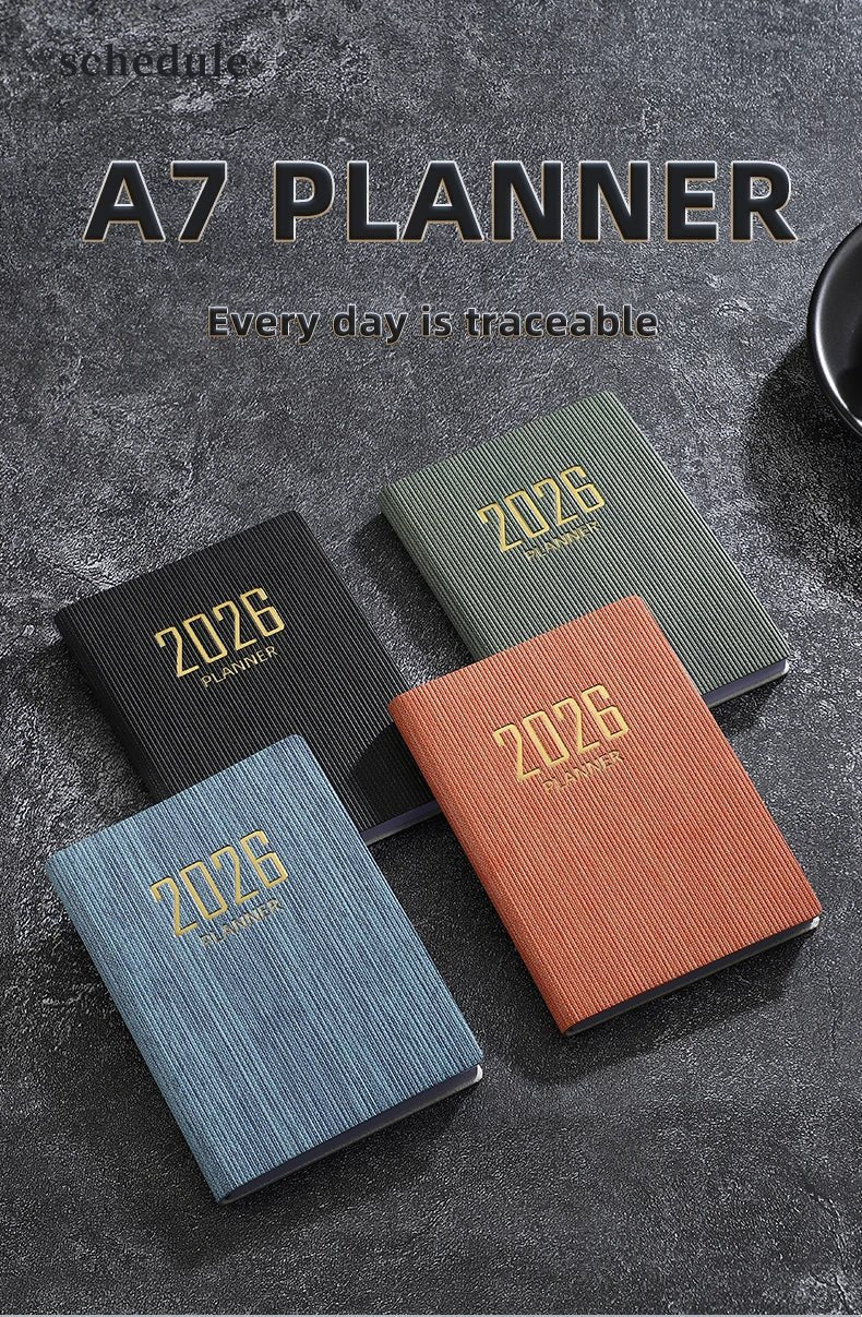 A7 2026 Mini English Weekly Planner