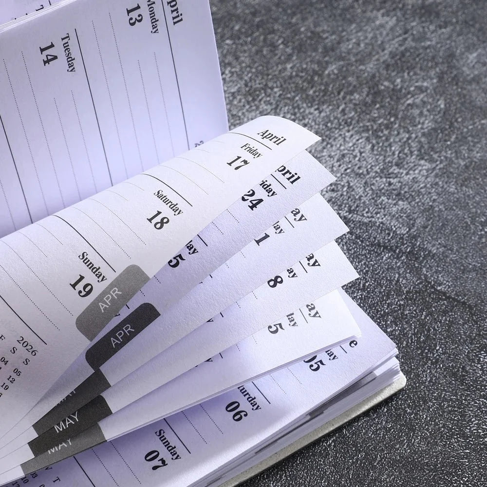 A7 2026 Mini English Weekly Planner