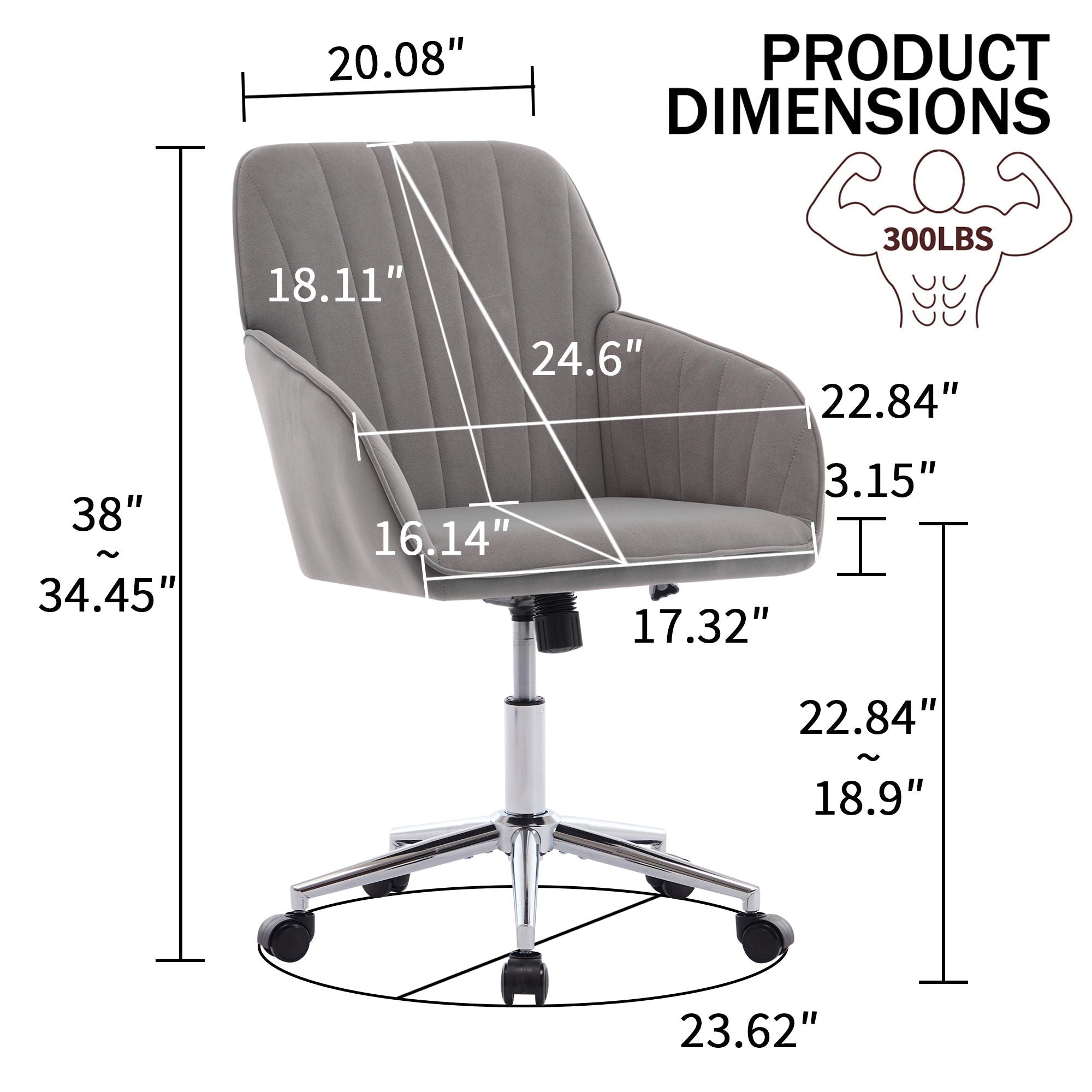 Adjustable Ergonomic Swivel Office Chair