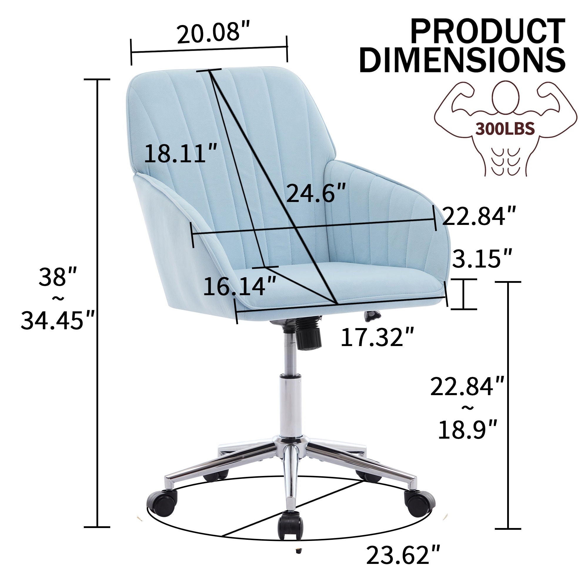 Adjustable Ergonomic Swivel Office Chair