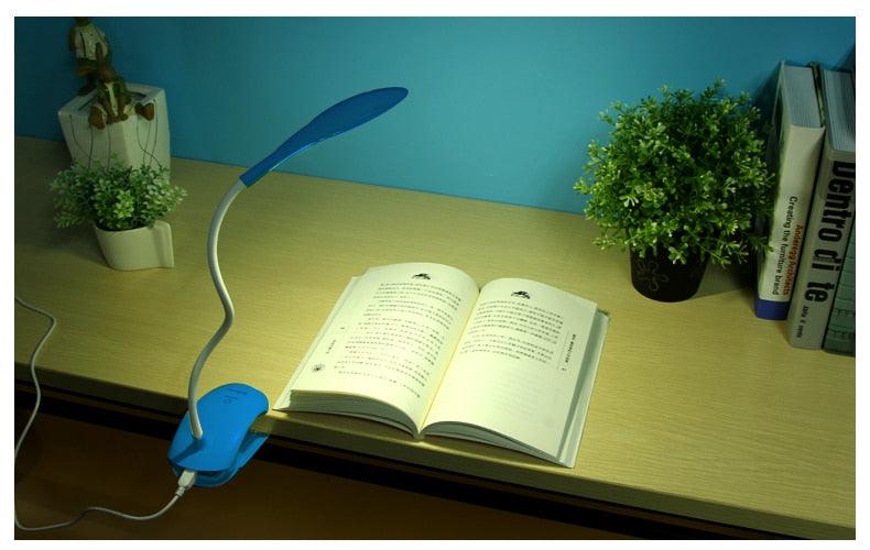 USB LED Clip-On Desk Lamp with Touch Control