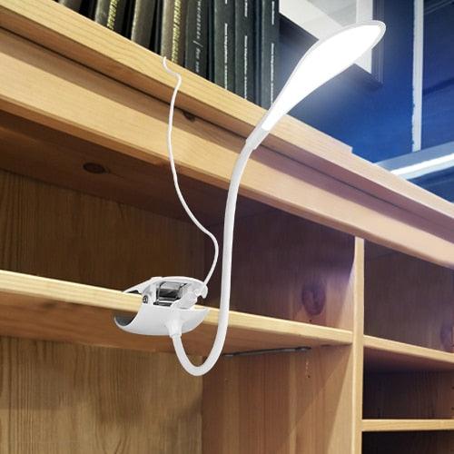 USB LED Clip-On Desk Lamp with Touch Control