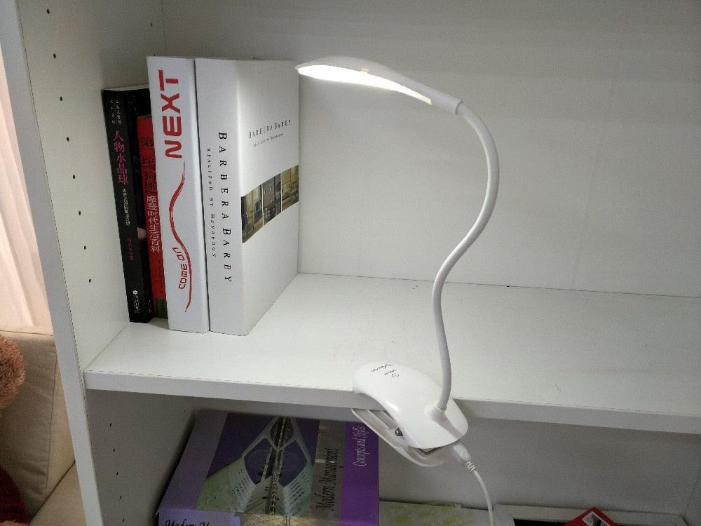 USB LED Clip-On Desk Lamp with Touch Control