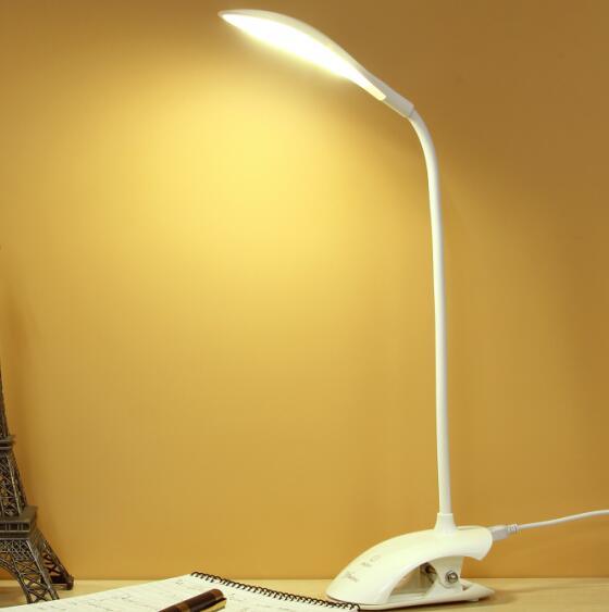 USB LED Clip-On Desk Lamp with Touch Control