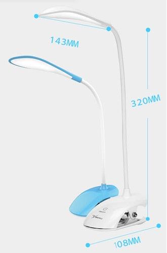 USB LED Clip-On Desk Lamp with Touch Control