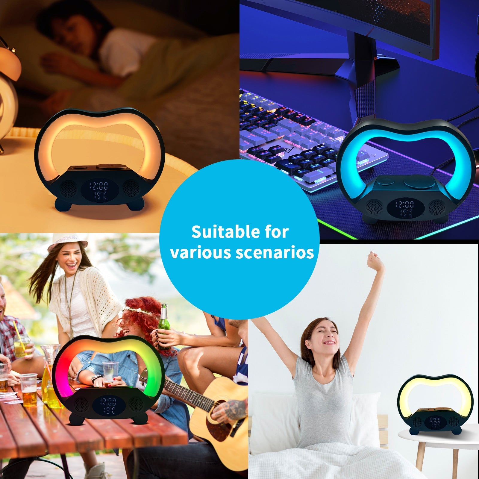 6-in-1 Smart Bluetooth LED Table Lamp