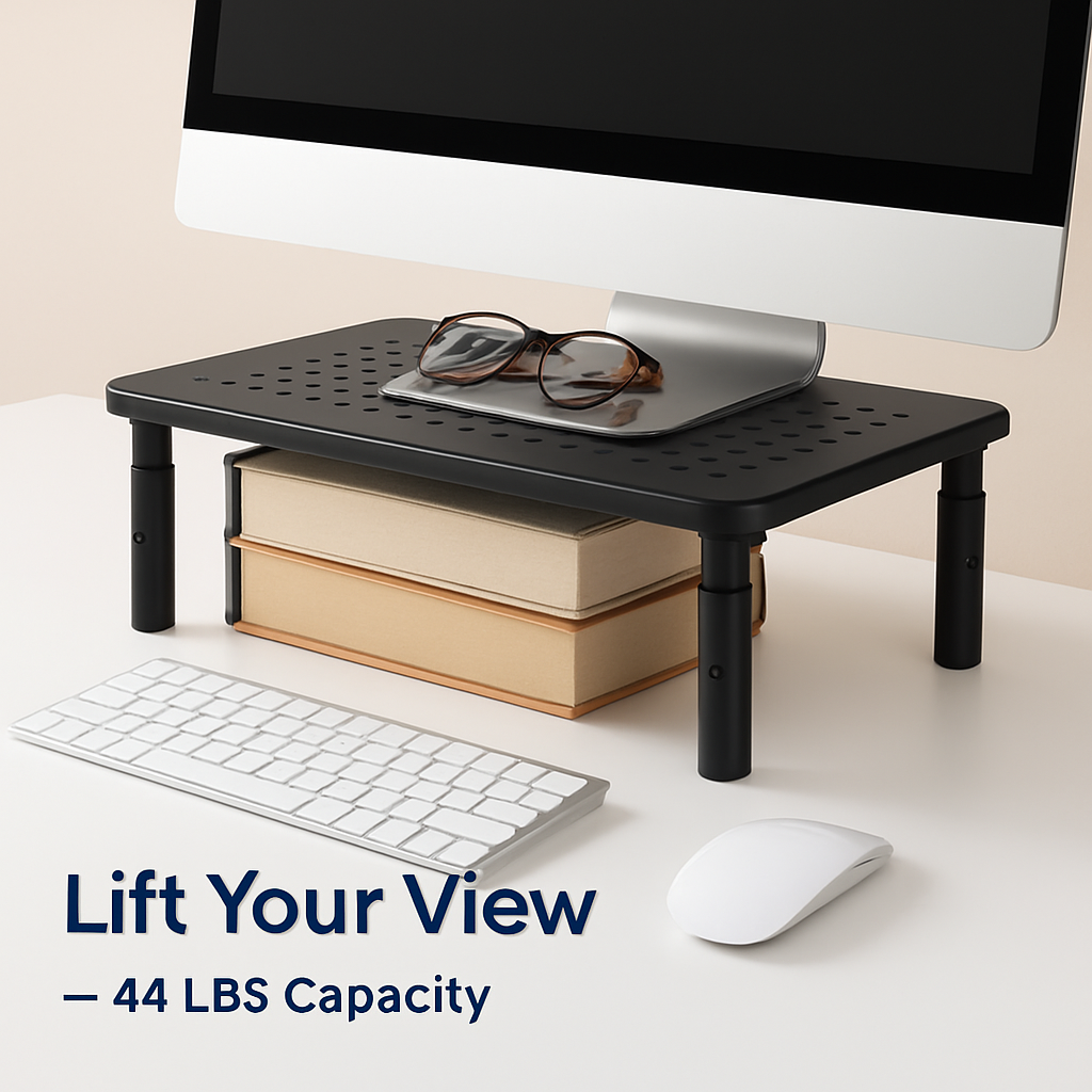 3-Height Adjustable Monitor Stand Riser