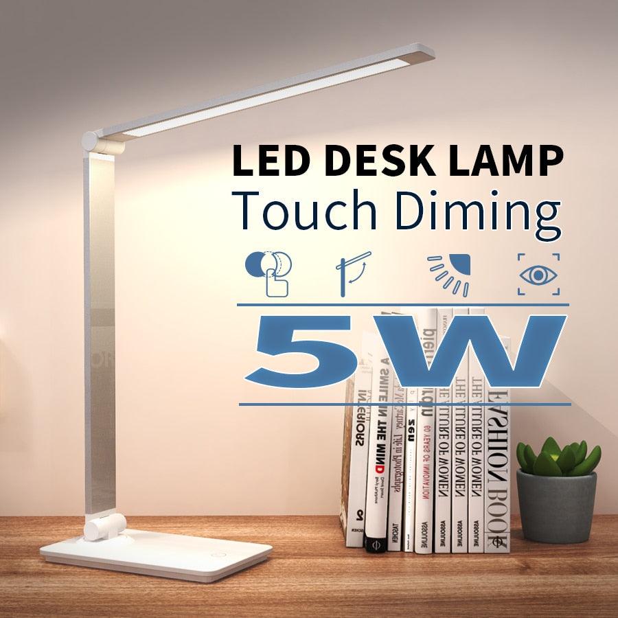 Foldable Rotatable LED Desk Lamp with Touch Control