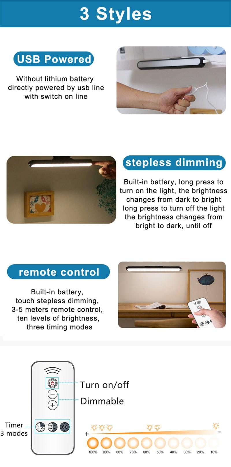 Rechargeable LED Touch Desk Lamp