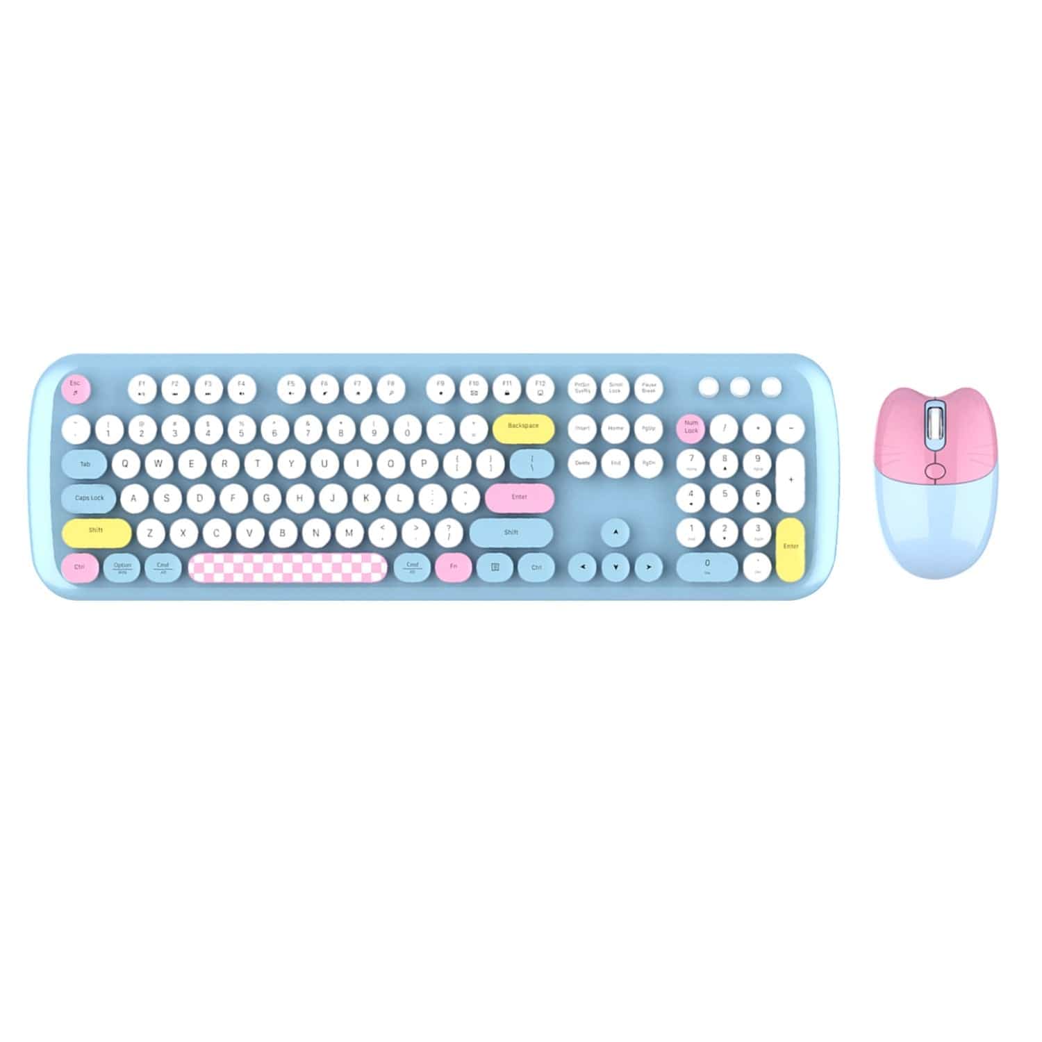 Wireless Keyboard Mouse Combo Silent 104 Keys