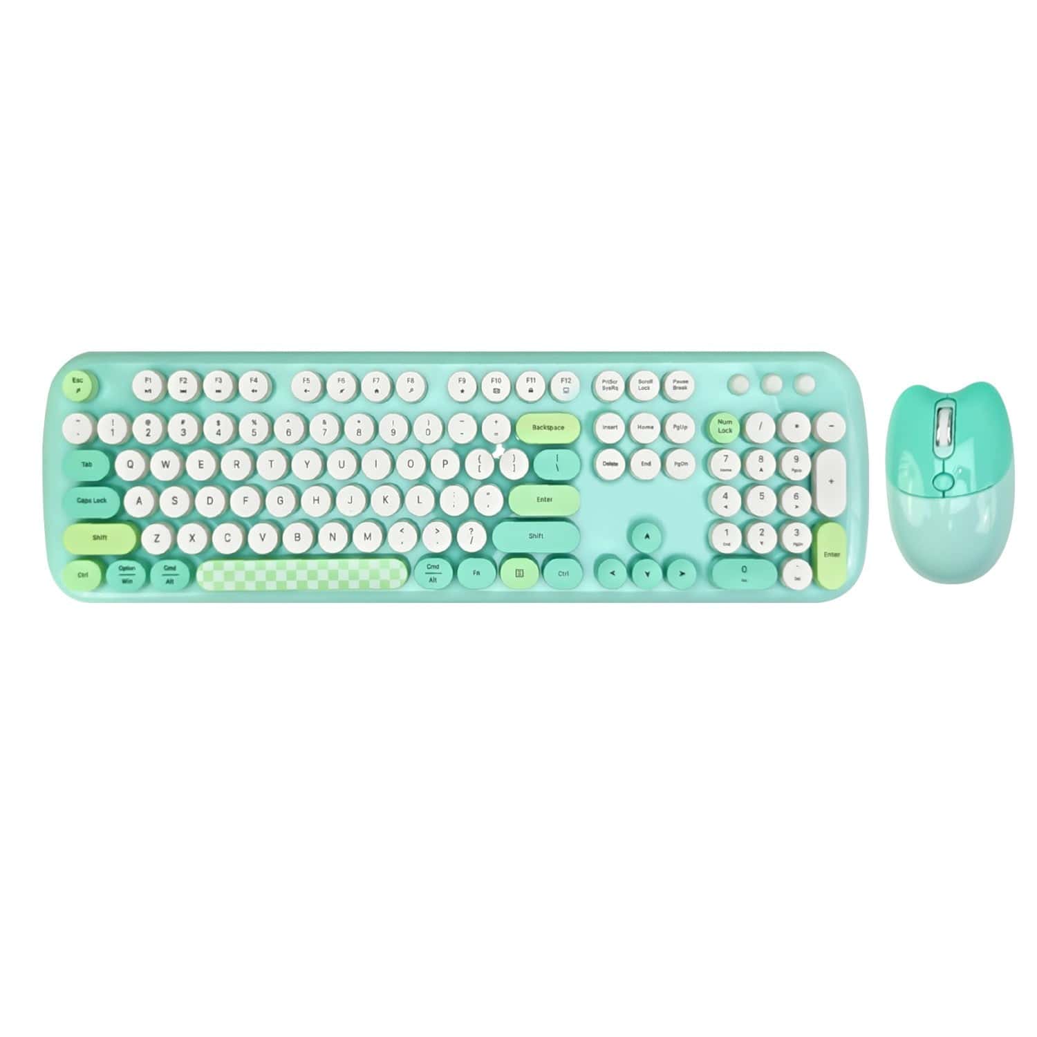Wireless Keyboard Mouse Combo Silent 104 Keys
