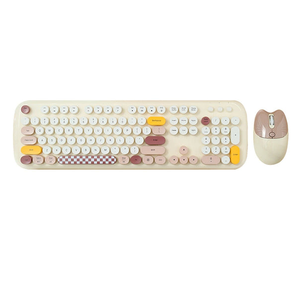 Wireless Keyboard Mouse Combo Silent 104 Keys