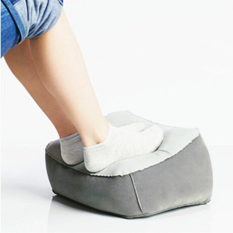 Inflatable PVC Footrest Pillow for Travel