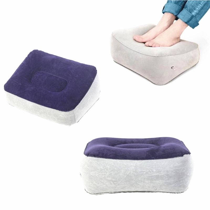 Inflatable PVC Footrest Pillow for Travel
